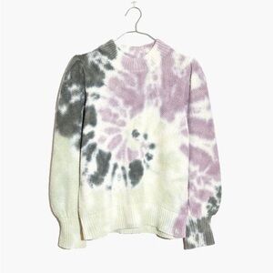 Tie Dye Puff Sleeve Sweater